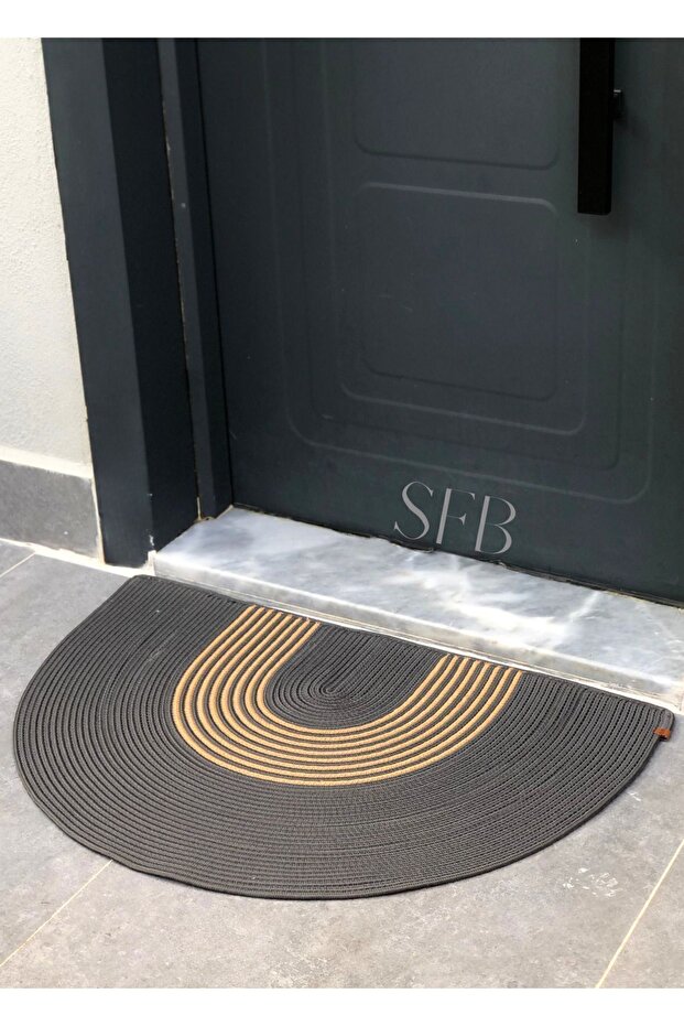 Hasır, Jüt, Pamuklu, Kapı Önü Paspası, Bohem Tarzı Paspas, Yıkanabilir Paspas, Jüt Paspas - 4