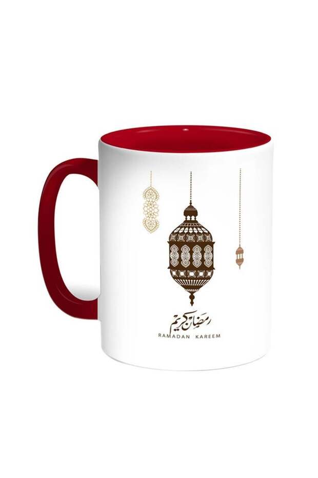 Ramadan Kareem Printed Coffee Mug Red/White 11ounce