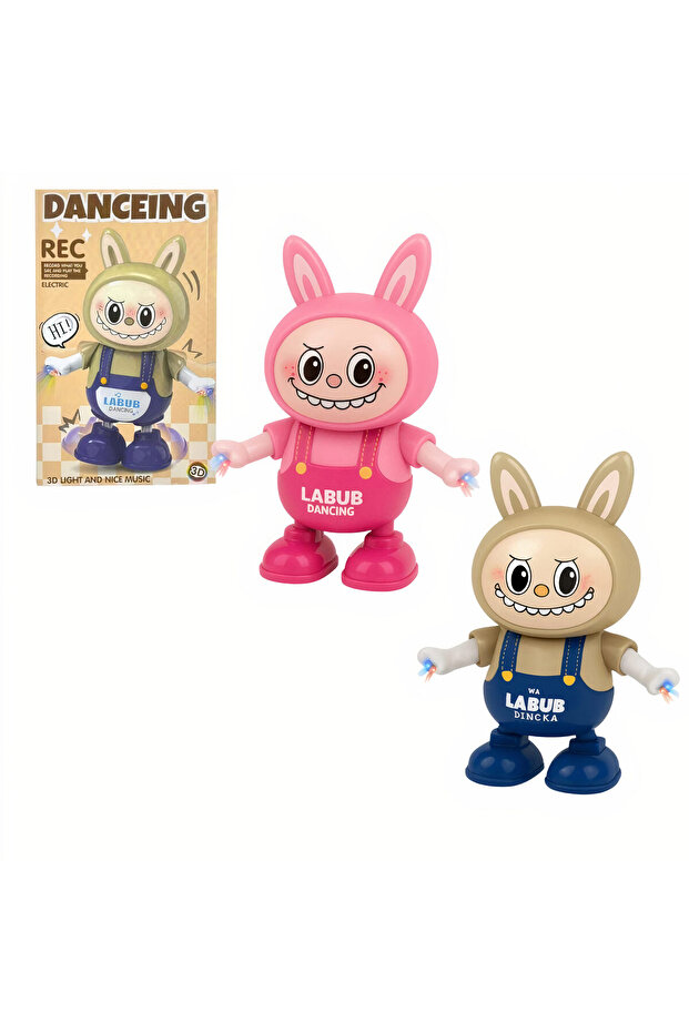 Labubu Interactive Toy 20cm, Sounds, Lights, Movement and Voice Playback Function Different Colors - 1