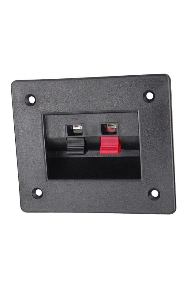 Rectangular speaker connector 2 contacts 1 speaker panel mount GNI0239