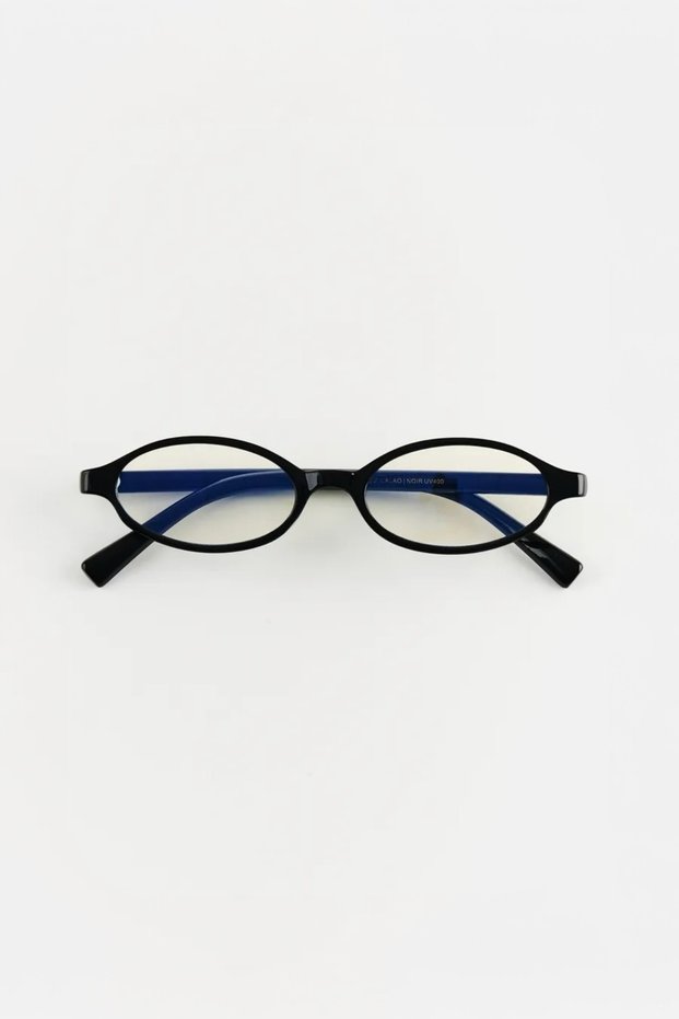 Frank Oval Blue Light Protected Optical Compatible Lenses Replaceable Glasses Blue Block
