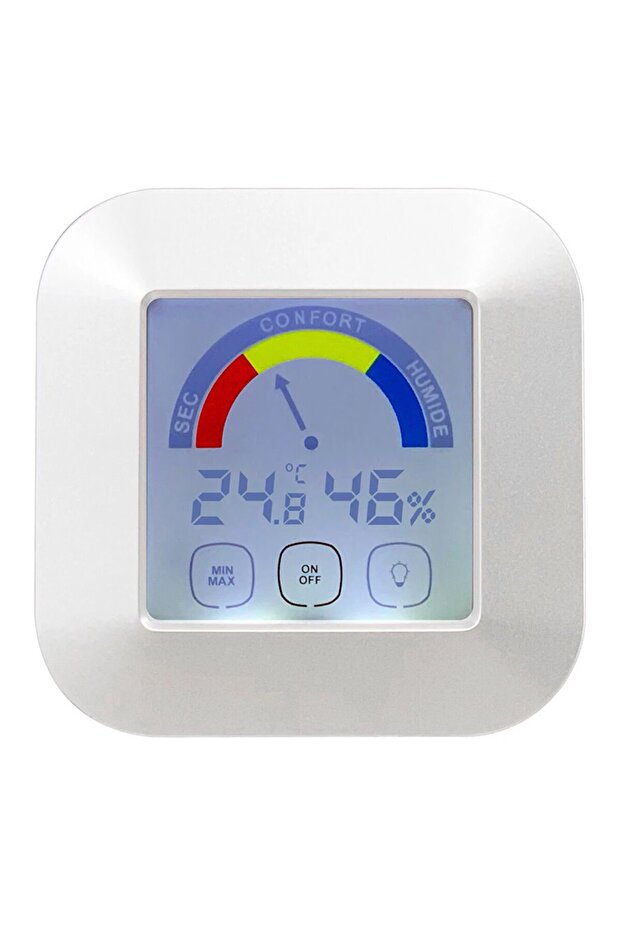 Weather station with LCD display Digital temperature humidity 87×87×20 mm 2× AAA OWS20 - 1