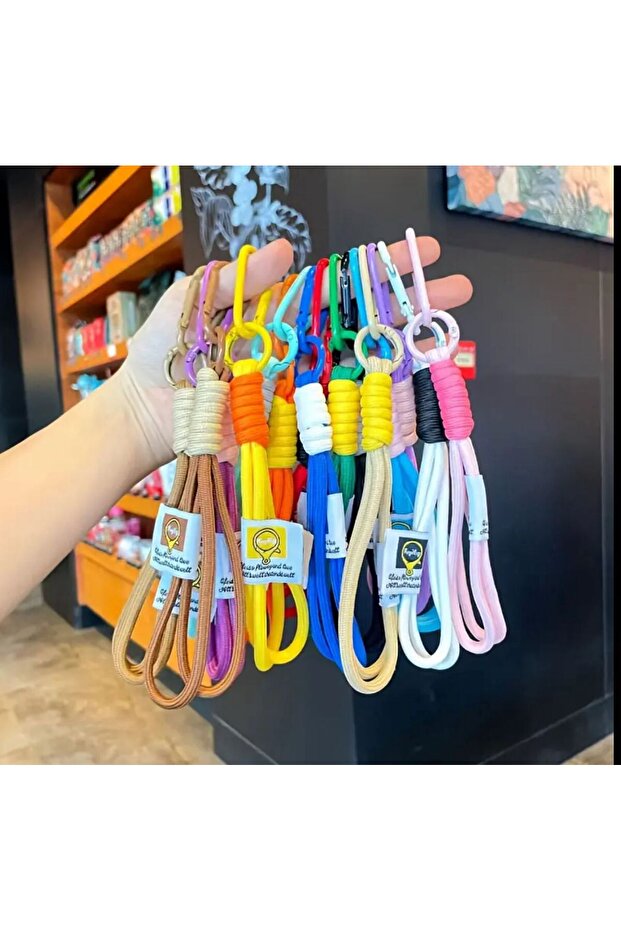 Lumaks Handmade Colorful Phone Strap Bag & Keychain Strap (Unisex, Durable, Multi-Purpose) - 5