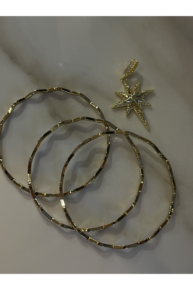 Charmlı Ajda Çelik Bilezik - 2