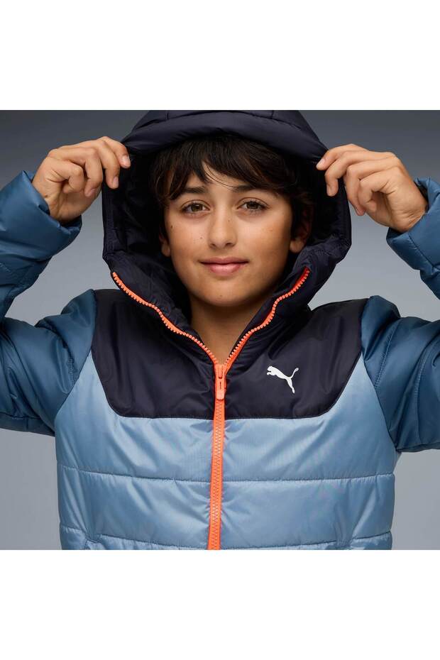 ESSENTIALS Genç Kapüşonlu Mont - 3