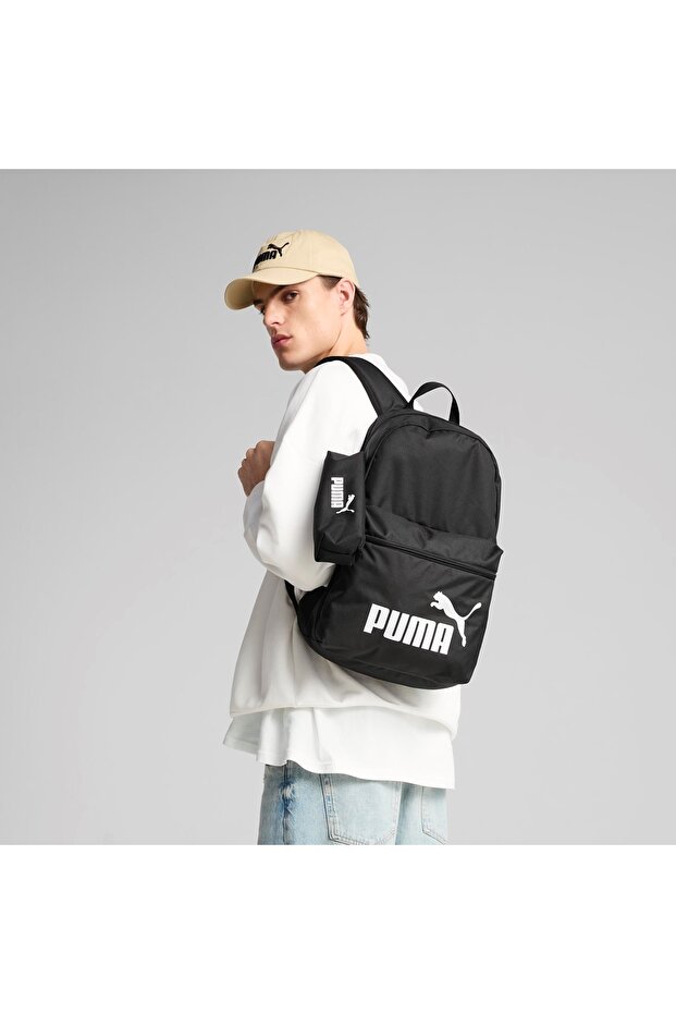 Phase BackPack Set 091191 Kalemlikli Çanta Unisex Sırt Çantası SİYAH-BEYAZ - 5