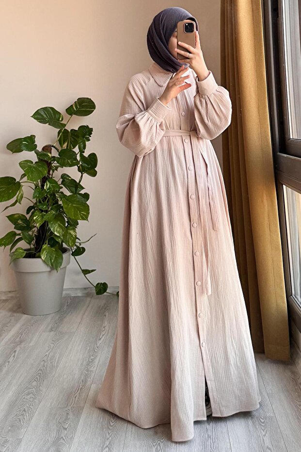 Kloş Müslin Ferace-Bej - 3