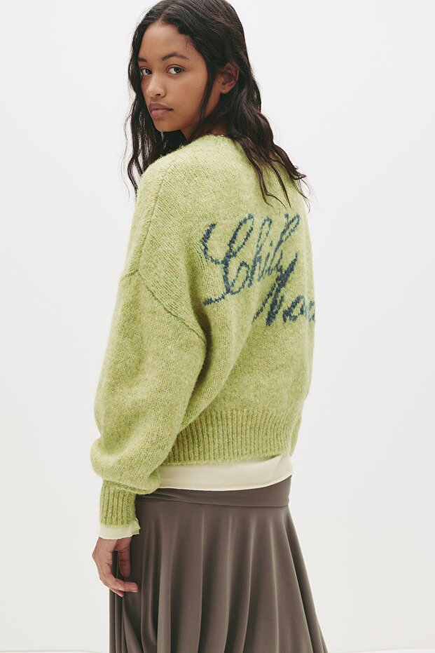 Burgu ipli örgü kazak - 5