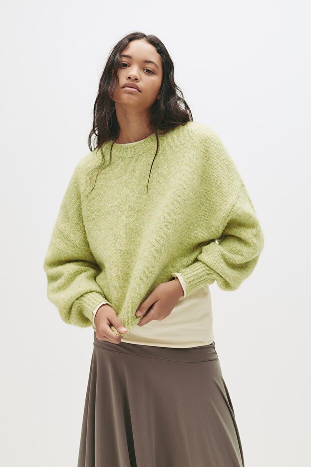 Burgu ipli örgü kazak - 2