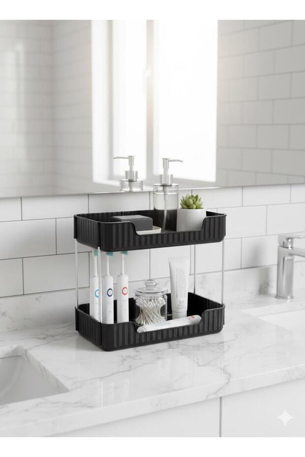 2 KATLI SİYAH ORGANİZER - 4