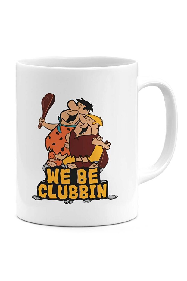 Ceramic Coffee Mug Clubbin Flintstone