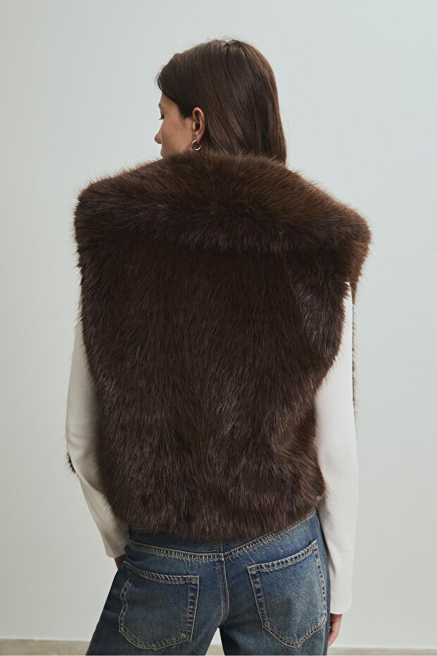 Suni kürk yelek - 4