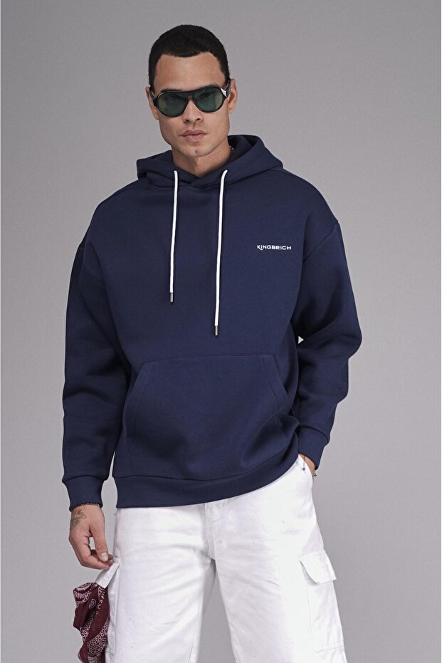 Hooded Printed Oversize Fit Unisex Hoodie Sweatshirt