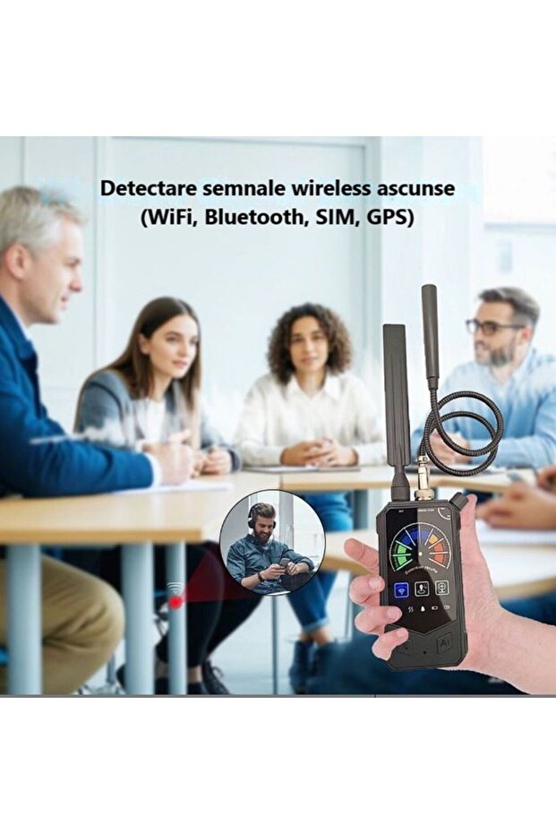 3-in-1 Anti-Spy Detector DE012 – hidden cameras, RF signals and GPS with magnet - 5