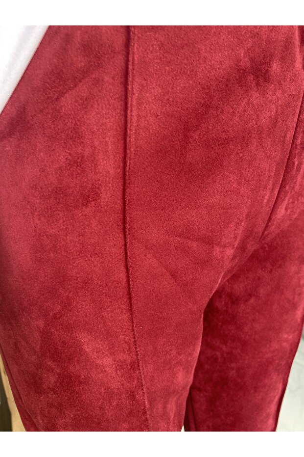Süet tayt pantolon - 2