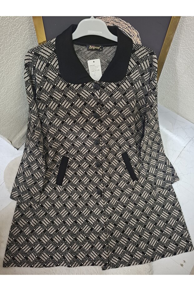 Düğmeli örme hırka - 4