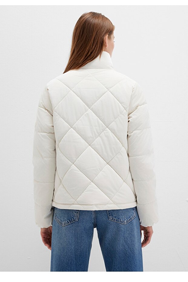 premium kapitone regular fit şişme mont - 3