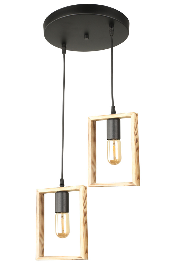 Formen 2.Li Ahşap Avize - 2