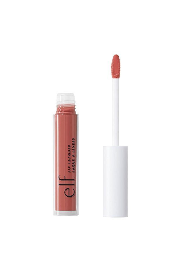 e.l.f. Lip Lacquer, Moisturizing, Shiny, Non-Sticky, Long Lasting, Moody, 0.08 Fl Oz