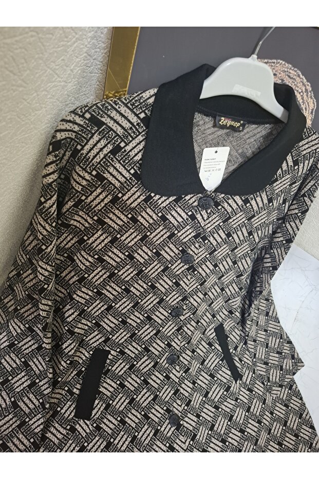 Düğmeli örme hırka - 2