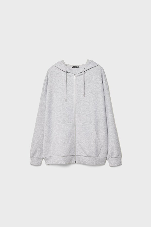 Oversize kapüşonlu sweatshirt - 6