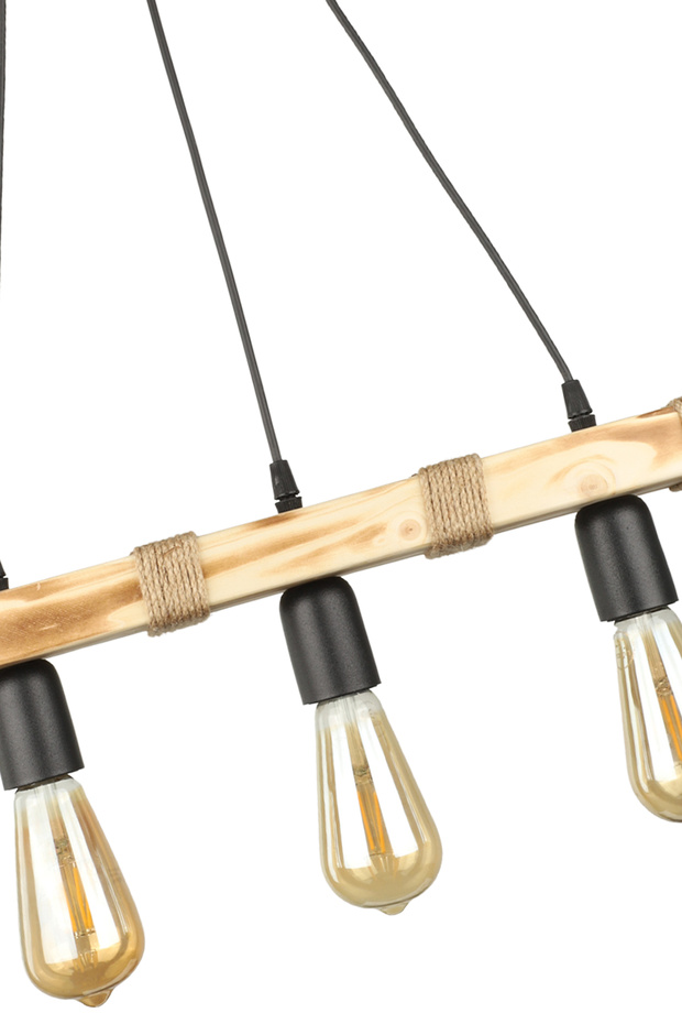 Vero 3.Lü Ahşap Avize - 3