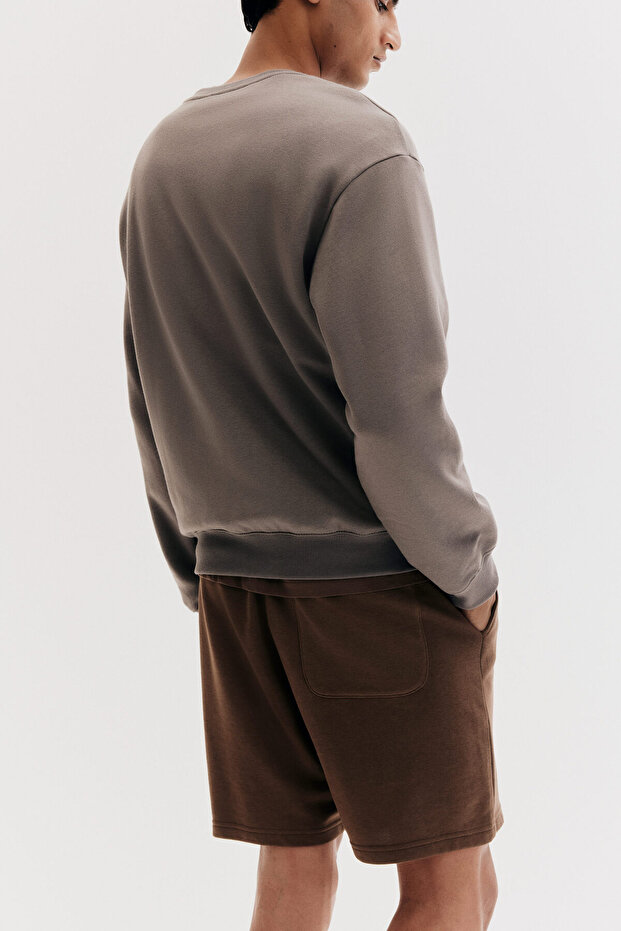 Regular Fit Sweatshirt Şort - 4