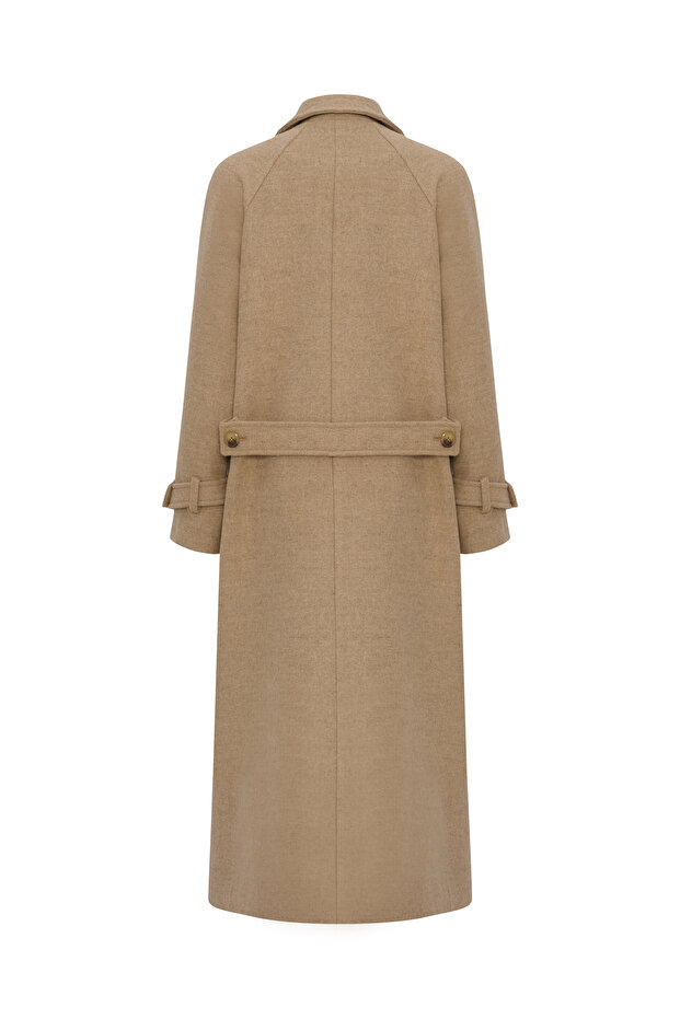 معطف طويل من مزيج الصوف - 5