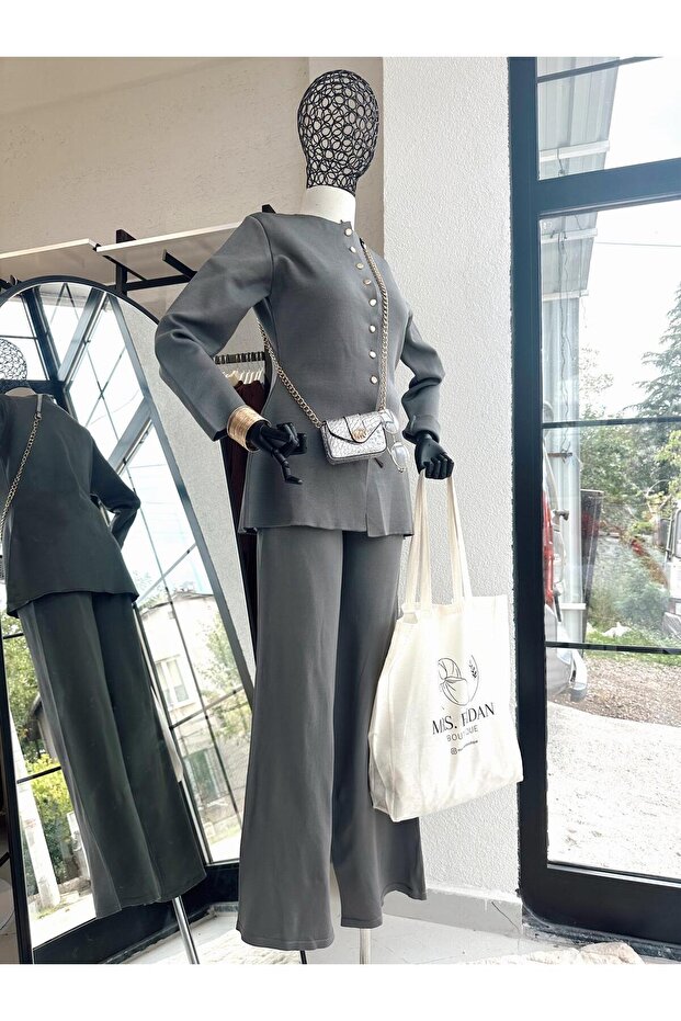 Merserize Takım Füme - 7