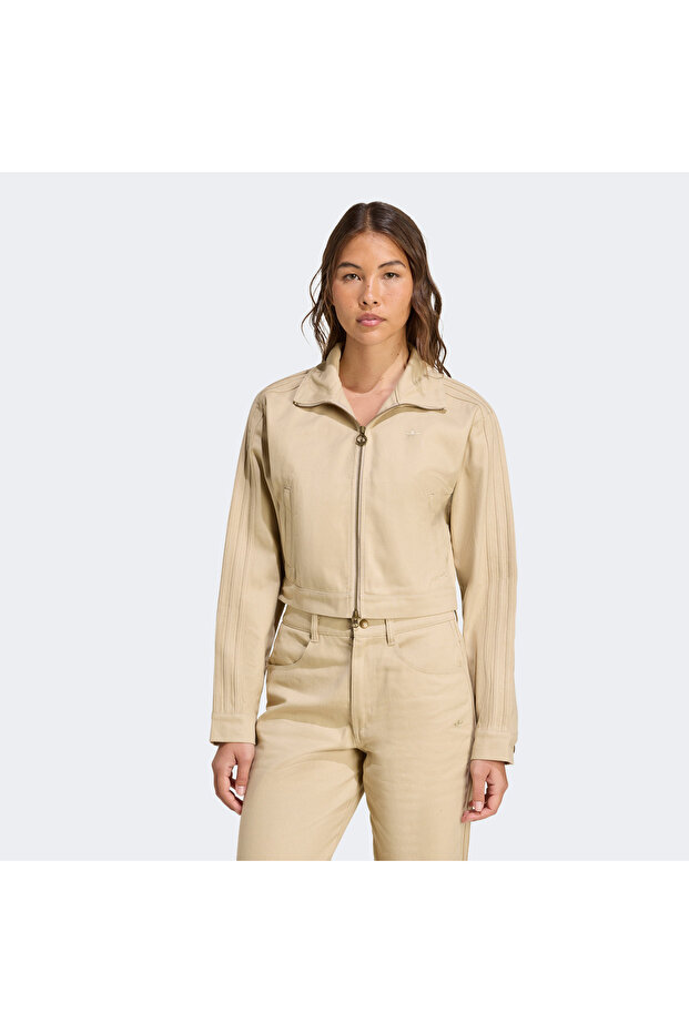 Kadın Firebird Dimi Kısa Bej Eşofman Üstü - 1