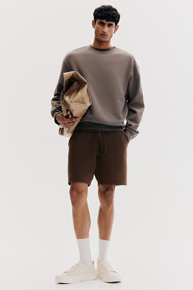 Regular Fit Sweatshirt Şort - 2