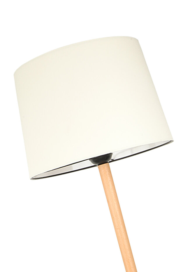 Solen Ahşap Lambader No:07 Krem Şapka - 3