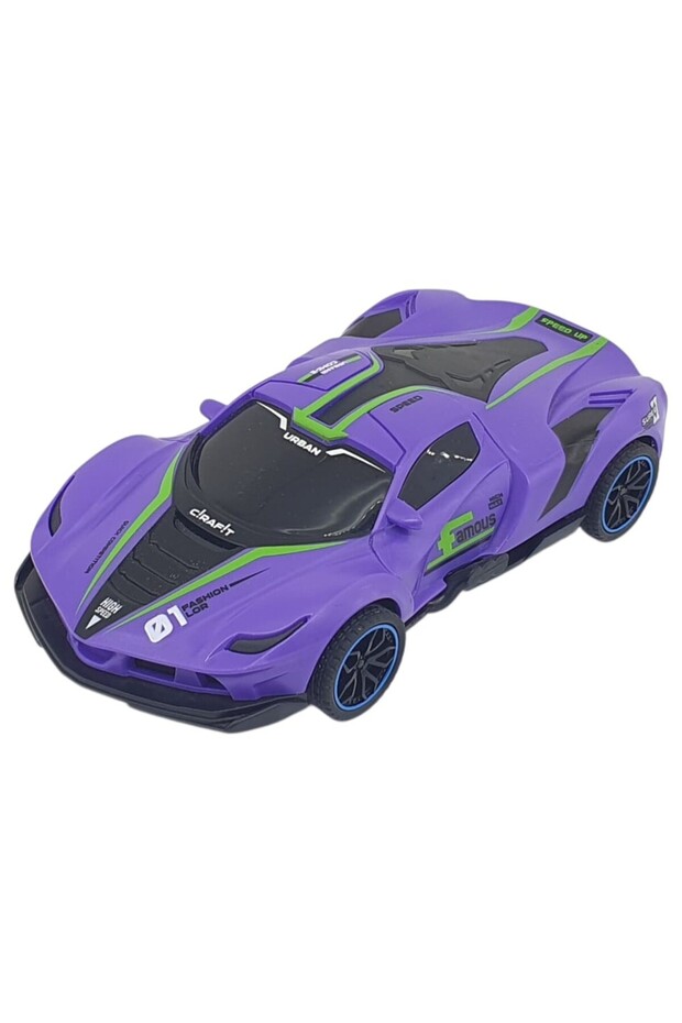 Sürtmeli Drift Arabalar 15 cm - D400-52 - Mor - 1