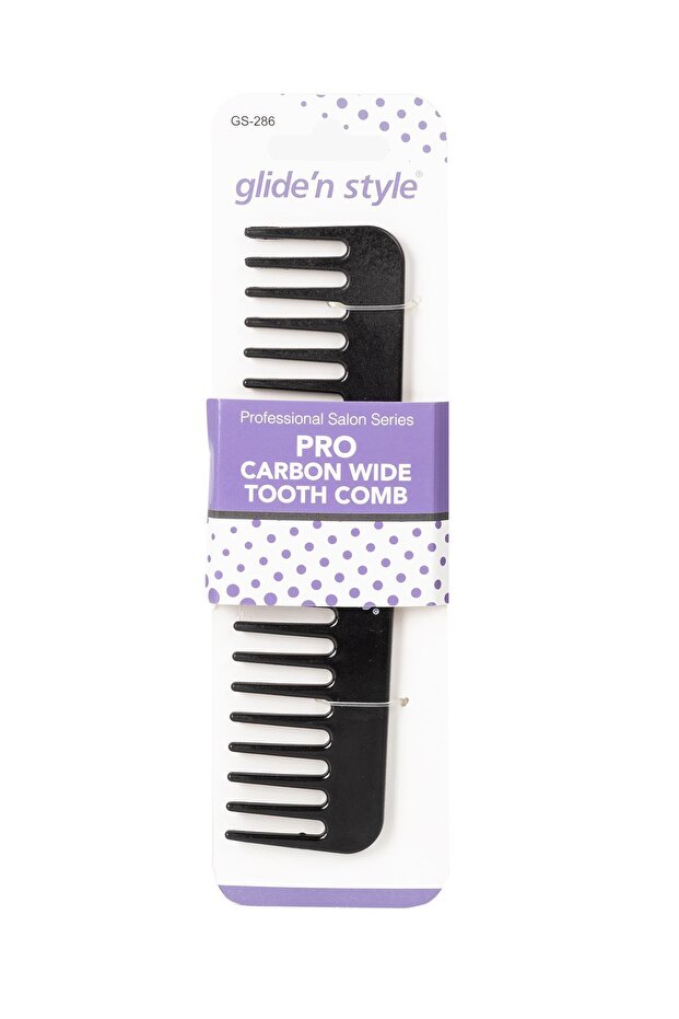 Pro Karbon Geniş Dişli Tarak – Profesyonel Saç Açma & Şekillendirme Tarağı - 1