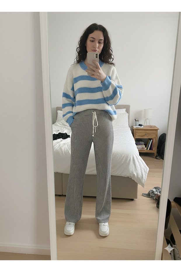 Women's Oversize Striped Sweater