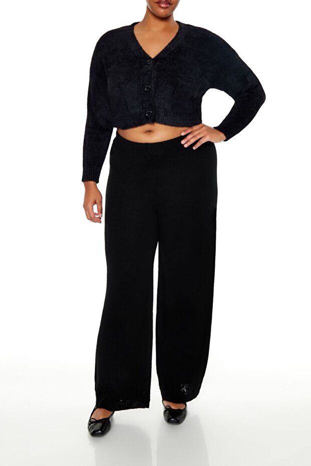 Plus Size Triko Pantolon - 2