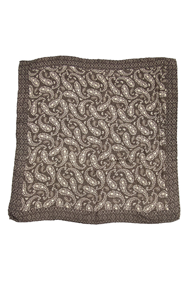 Shawl Patterned Viscose Scarf - 1