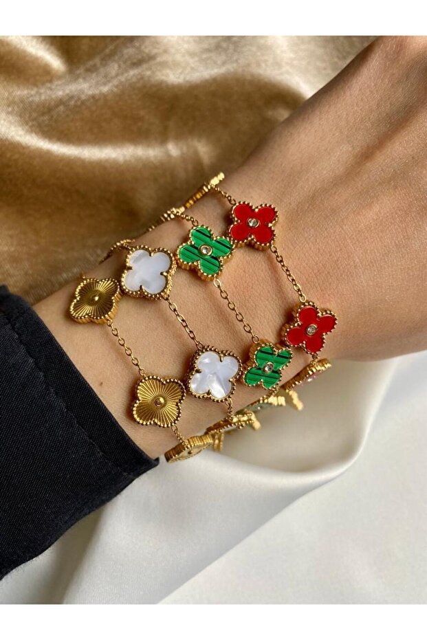 Van Cleef Model Çelik Bileklik - 3