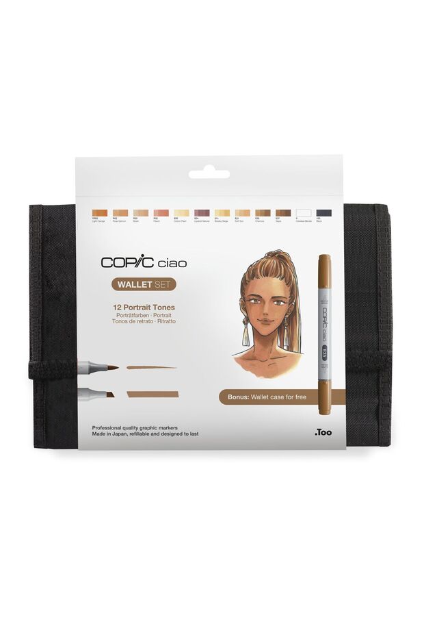 Ciao Marker 12 li Cüzdan Seti Portrait Tones - 1