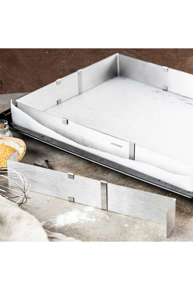 KINGHOFF KH-1907 RECTANGULAR ADJUSTABLE CAKE RIMS - 8