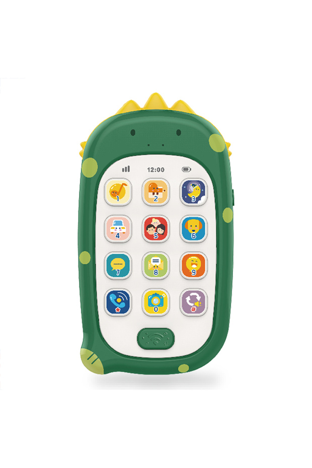 - Kid's Musical Fun Animal Mobile Phone - Dinosaur - Green