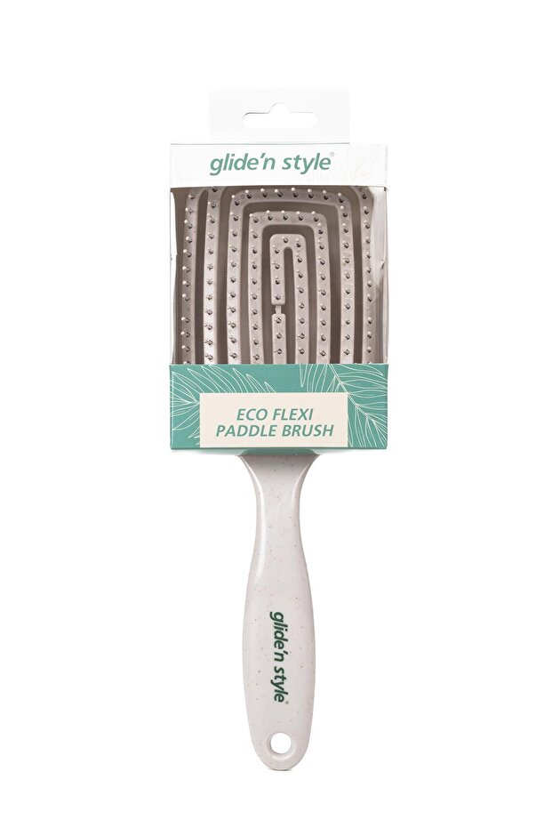 Eco Flexi Paddle Brush – Eco-Friendly Flexible Hair Detangling and Combing Brush