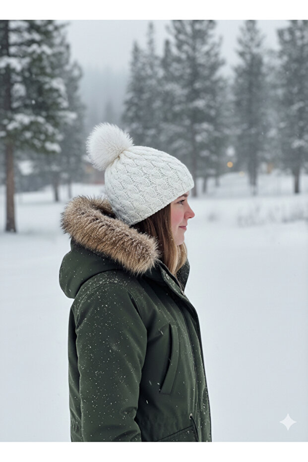 Ponponlu Kadın Bere - 2