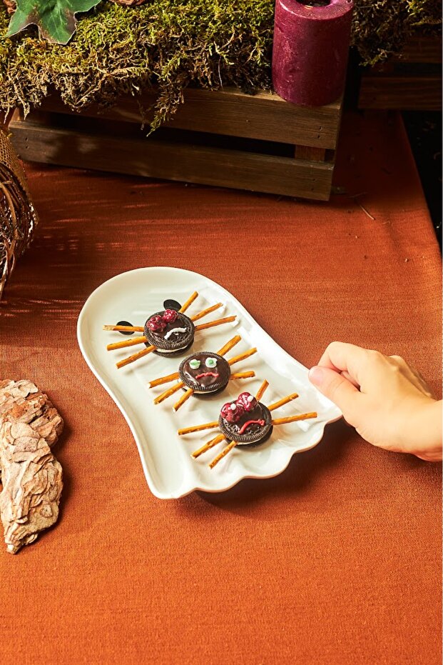 Halloween Ghost Servis Tabağı 26 cm - 2