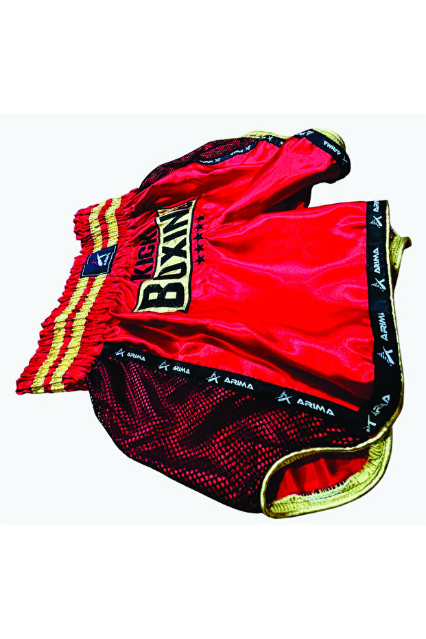 Kick Boks Şort & Kickboks Şortu & Kick Boks Maç Şortu & Kick Boks Kırmızı Şort Pro - 2