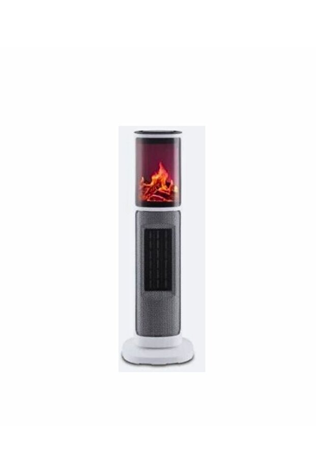 دفاية كهربائية 2 في 1 ( للزينة والديكور + للتدفئة ) بقوة 2000 واط مع جهاز تحكم عن بعد ذات تصميم انيق - 1