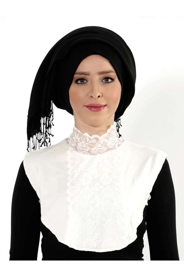 الدانتيل الحجاب طوق الرقبة