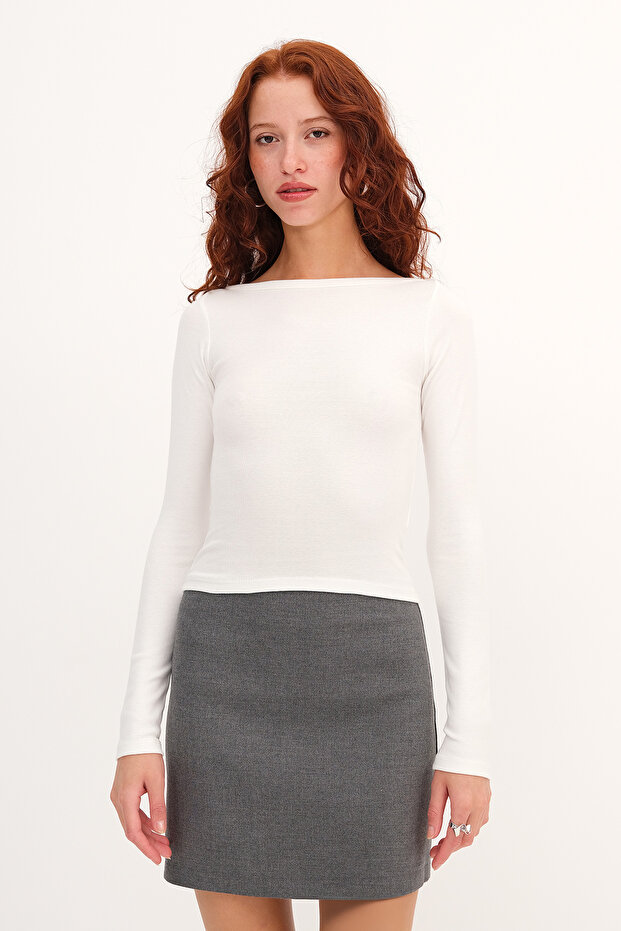 Uzun Kollu Basic Bluz B12189 - 2