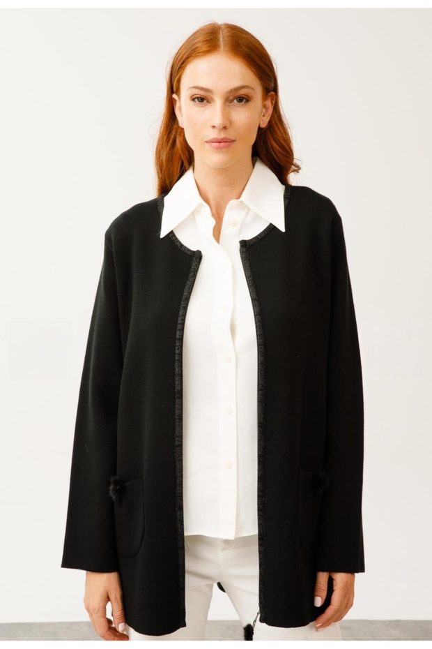 SİMLİ PONPONLU CEKET - 2