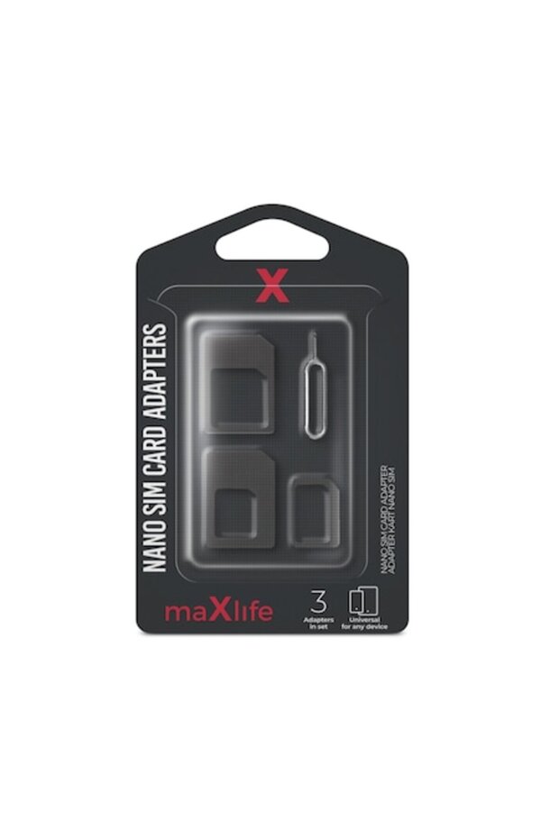 Nano SIM All in One 3 in 1 adapter for Micro SIM, standard SIM, with key included - 1